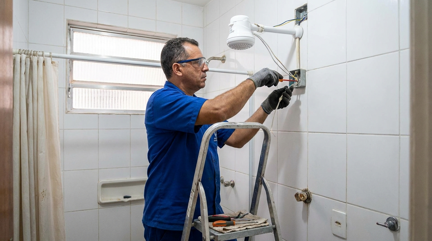 Instalacao de chuveiro eletrico em Divinópolis‑MG