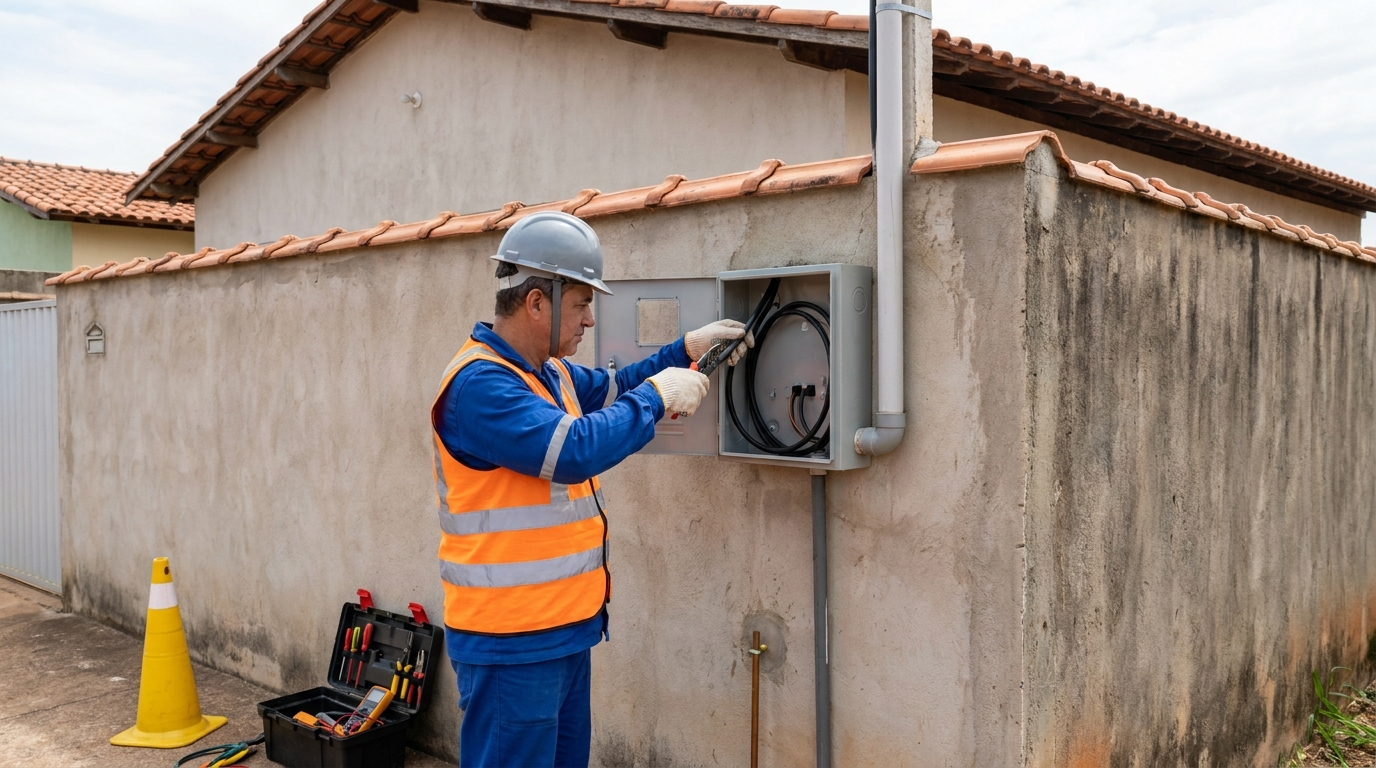 Instalacao de padrao de energia profissional em Divinópolis‑MG
